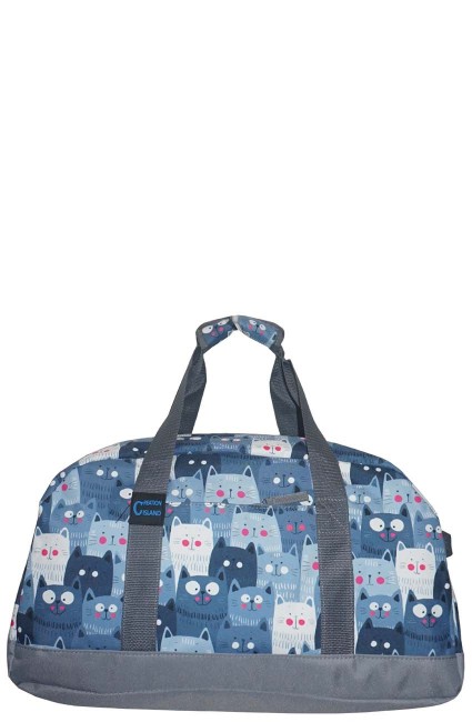 Printed Duffle Bag-2520/B006-CATS